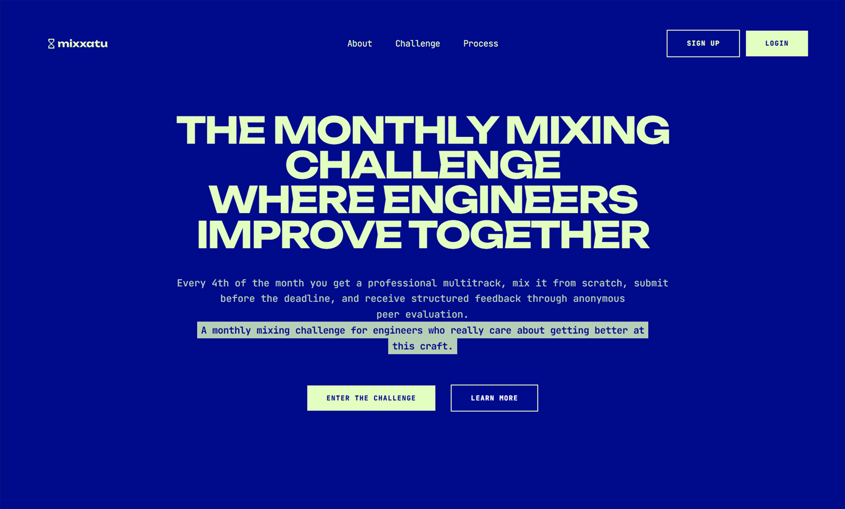 Mixxatu - Piattaforma di mixing challenge per fonici e ingegneri del suono