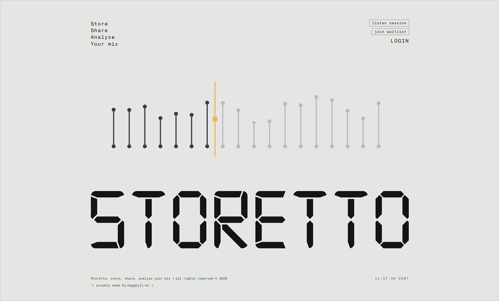 Storetto - Cloud audio storage e player collaborativo per musicisti